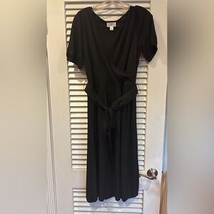LOFT Classic Black Long Sleeve Dress